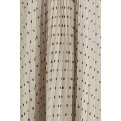 Beige Polyester Long Skirt