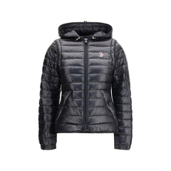 Black Polyamide Full-Length Jacket