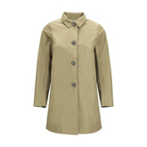 Bicolor Polyester Trench Coat