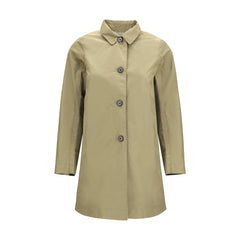 Bicolor Polyester Trench Coat