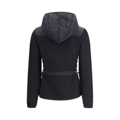 Black Polyamide Full-Length Jacket