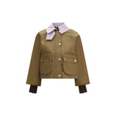 Beige Cotton Shell Jacket