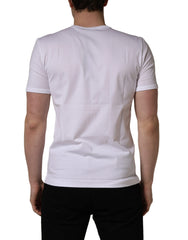 White #DGLovesDUBAI Cotton Crew Neck T-shirt