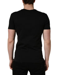 Black DG London Cotton Men Crew Neck T-shirt