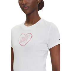 Cream Recycled Cotton T-Shirt