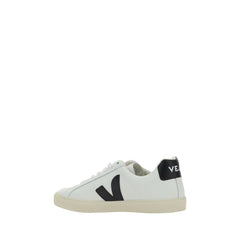 White Calf Leather Bos Taurus Low Top Sneakers