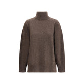 Brown Horsehair Turtleneck