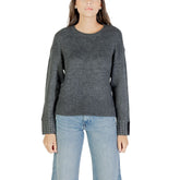 Gray Marabou Sweatshirt