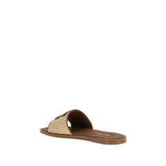 Beige Nylon Slippers