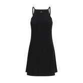 Black Viscose Casual Dress