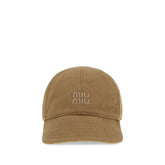 Beige Cotton Cap (Baseball Hat)