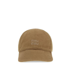 Beige Cotton Cap (Baseball Hat)