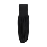 فستان كوكتيل أسود من الفسكوز