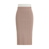 Multicolor Viscose Midi Skirt