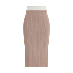 Multicolor Viscose Midi Skirt