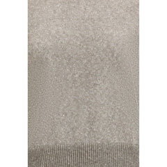 بلوزة قطنية بنية اللون