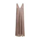Brown Viscose Casual Dress