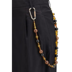 بنطال كاجوال من القطن الأسود