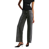 Black Cotton Relaxed Fit Jeans
