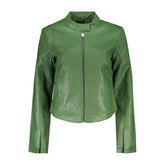 Verde Poliuretano Women Jacket