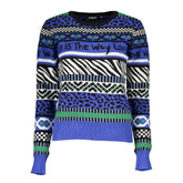 Blue Viscose Women Sweater