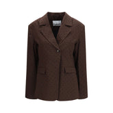 Brown Recycled Polyester Blazer