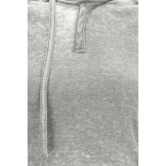 Gray Cotton Long Sleeve T-Shirt