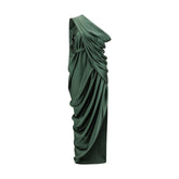 Bicolor Polyester Casual Dress