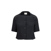 Black Polyester Biker Jacket