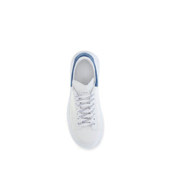 White Calf Leather Bos Taurus Platform Sneakers