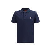 Blue Cotton Polo Shirt
