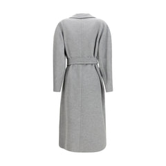 Gray Fleece Wool Coat