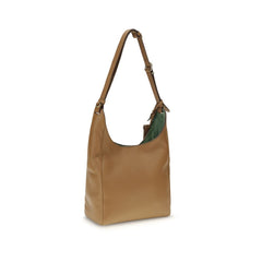 Beige Calf Leather Bos Taurus Backet Bag
