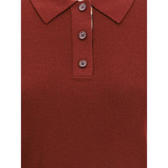 قميص بولو من الصوف بوردو