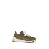 Brown Calf Leather Bos Taurus Platform Sneakers