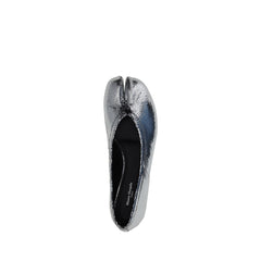 Silver Calf Leather Bos Taurus Ballet Flats