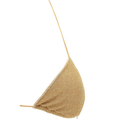 Gold Elastane Bikini
