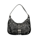 Black Polyurethane Women's Mini Bag