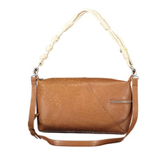 Marrone Polyurethane Women's Shoulder Bag