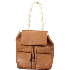 Marrone Poliuretano Women Backpack