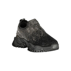 حذاء رياضي نسائي من البولي يوريثين الأسود