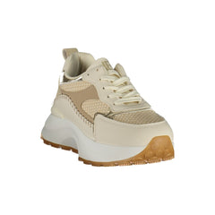 Beige Polyurethane Women's Sneaker