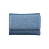 Blu Leather Woman Wallet