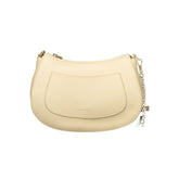 Beige Leather Women Handbag