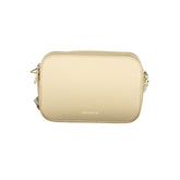 Beige Leather Women Handbag