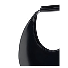 حقيبة كتف من جلد العجل الأسود Bos Taurus