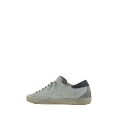 White Goatskin Low Top Sneakers