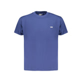 Blue Cotton Men T-Shirt