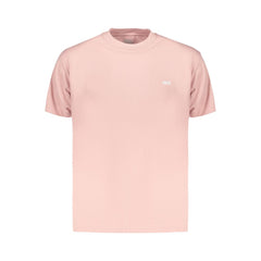 Pink Cotton Men T-Shirt
