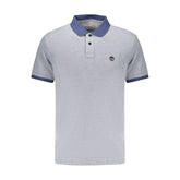 Blue Cotton Men's Polo Shirt